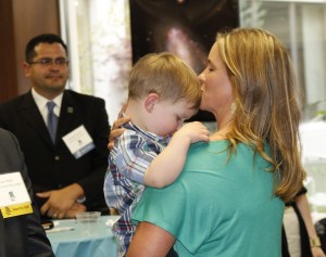 Sarah Grassinger and son and liver recipient at the Donate Life California Reception at the State Capitol.