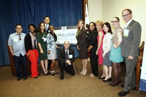 Volunteers and staff from OneLegacy at the Donate Life California "Legislator of the Year" and "Rising Star" award ceremony at the State Capitol.