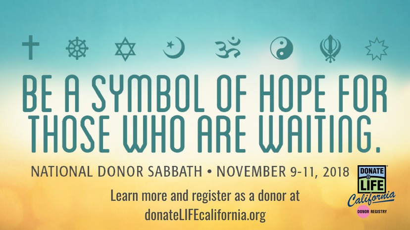 National Donor Sabbath - Facebook Cover Image